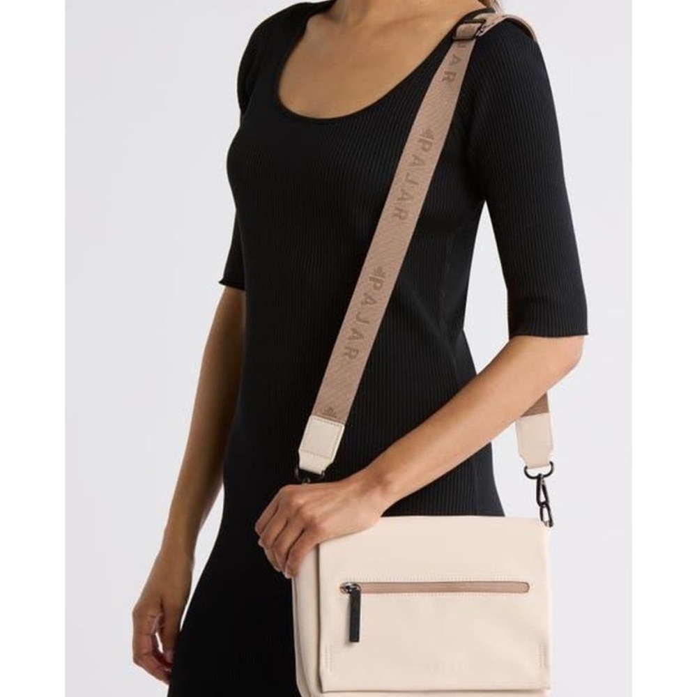 Pajar Cream Crossbody Bag